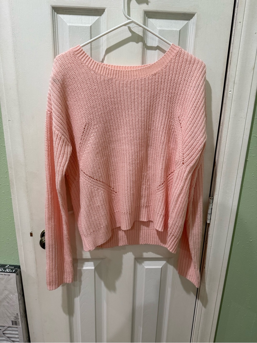 Aeropostale Light Pink Crewneck Knit Sweater